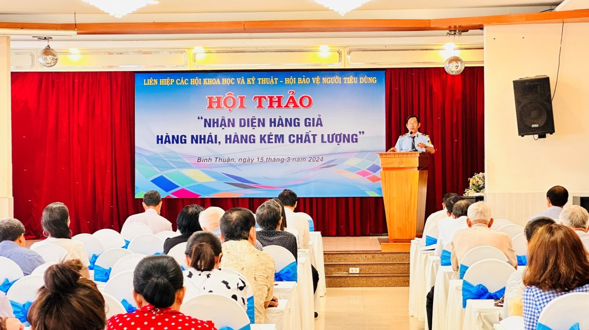 Binh Thuan: Hoi thao nhan dien hang gia, hang nhai, hang kem chat luong