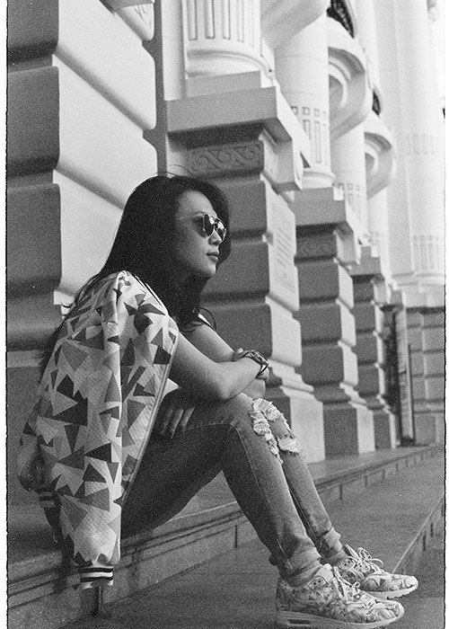 Nhiếp ảnh gia Jundat - một người bạn của Mỹ Tâm đã giúp cô lưu lại kỷ niệm mùa hè ở thủ đô. 