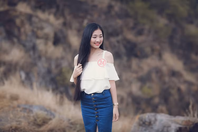 Cô gái Quảng Nam là thí sinh đầu tiên chọn dự án có từ khóa “Oxy”. (Ảnh: Facebook Bùi Nữ Kiều Vỹ)