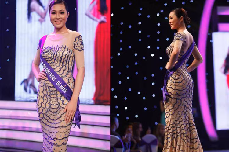 Diệu Ngọc sinh năm 1990, đến từ Đà Nẵng. Cô tham gia khá nhiều cuộc thi nhan sắc trước khi đăng quang Hoa khôi Áo dài Việt Nam 2016. (Ảnh: Ân Nguyễn) 