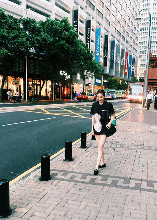 Bảo Thy đã tự thưởng cho mình chuyến du lịch ngắn ở Hong Kong để mừng sinh nhật lần thứ 28. (Ảnh: Facebook Bảo Thy)