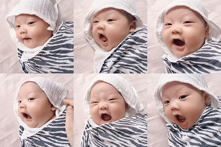 Sau khi được tắm xong, bé Khoai Tây có những khoảnh khắc đáng yêu khiến Ly Kute phải nhanh chóng ghi lại hình ảnh và chia sẻ đến người hâm mộ. 