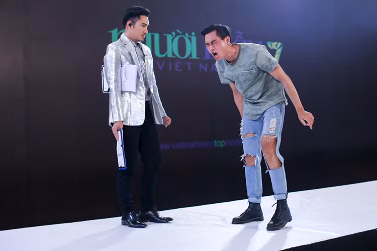 Huy Quang - một trong những thí sinh cuối cùng của vòng phỏng vấn mang đến những giây phút khá căng thẳng cho giám khảo.