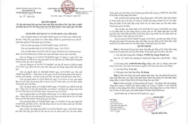 BR-VT: Cong ty Thanh Loi va cac goi thau tien ty tai Con Dao-Hinh-6