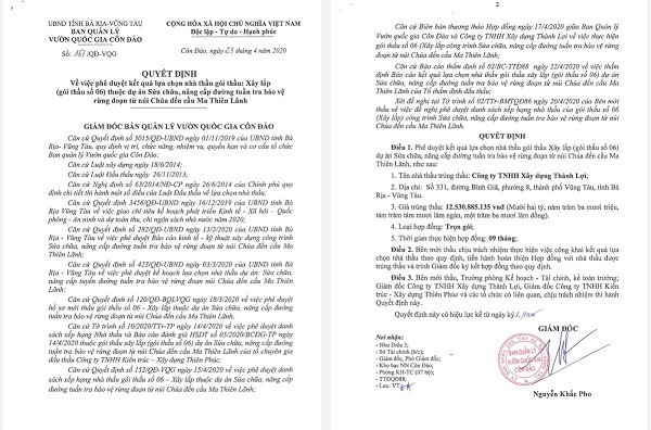 BR-VT: Cong ty Thanh Loi va cac goi thau tien ty tai Con Dao-Hinh-3