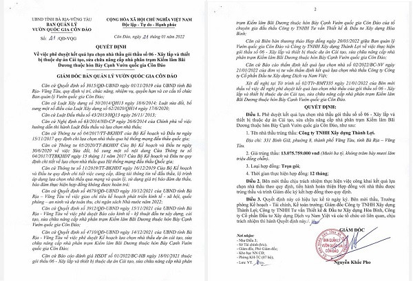 BR-VT: Cong ty Thanh Loi va cac goi thau tien ty tai Con Dao-Hinh-10