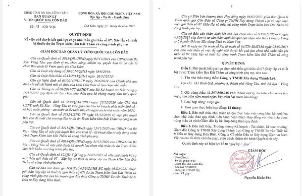 BR-VT: Cong ty Thanh Loi va cac goi thau tien ty tai Con Dao-Hinh-7