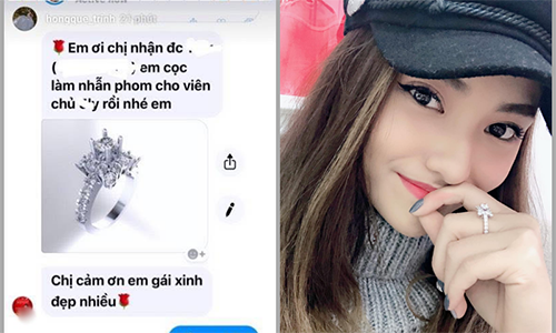 Su that bat ngo dang sau chiec nhan kim cuong cua Hong Que