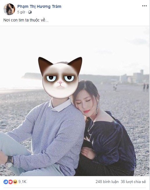 Huong Tram cong khai nguoi yeu 