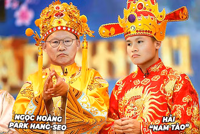 "Ngọc hoàng" Park Hang Seo và Nam Tào Quang Hải.