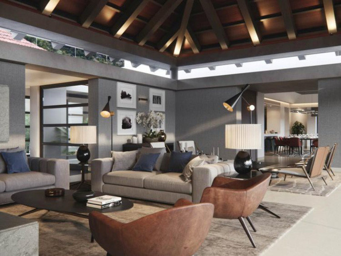 Nội thất phòng khách được chăm chút từng chi tiết nhỏ. (Ảnh: Business Insdier)