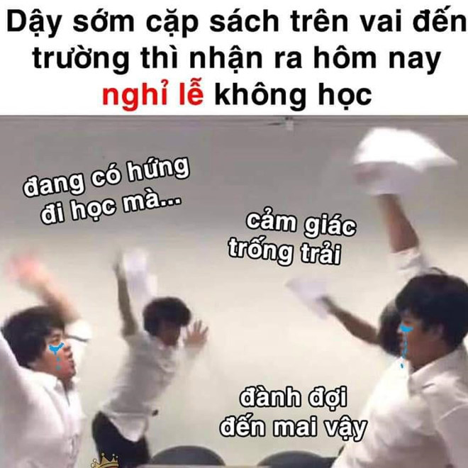 Ngày Quốc khánh 2/9 năm nay rơi vào thứ hai khiến nhiều học sinh cũng như người đi làm cảm thấy thoải mái khi được nghỉ ngơi vào ngày đầu tuần. Dù dịp lễ không kéo dài quá nhiều ngày, không ít người thừa nhận cảm thấy như trút được gánh nặng về "ám ảnh mang tên ngày thứ hai". Ảnh: Top troll.
