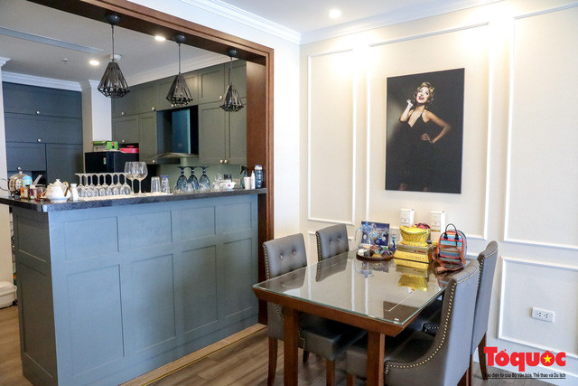 Nhà của MC Vân Hugo ở một chung cư cao cấp tại Hà Nội.