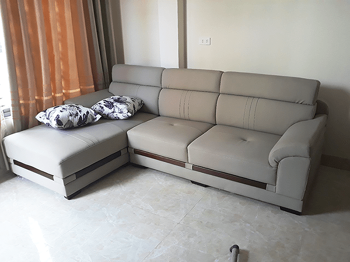 Chọn màu của sofa nên kết hợp với màu sắc của tường, nền nhà, để tạo điểm nhất cho sofa, đồng thời tạo sự hài hòa trong phong thủy. Ảnh: Internet