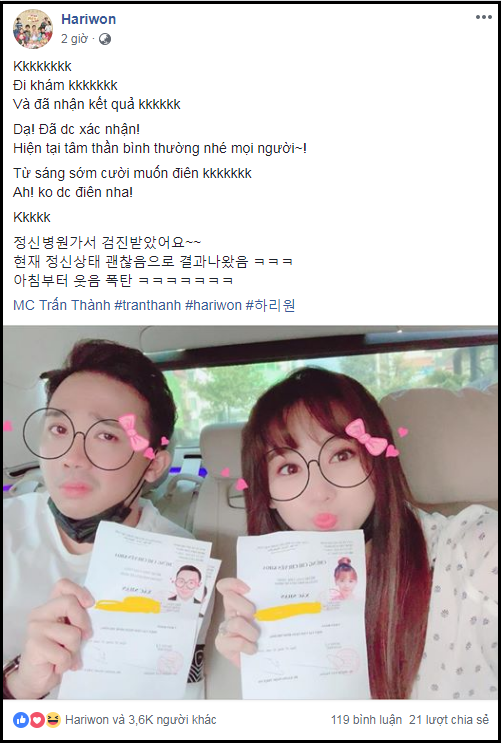 Tran Thanh va Hari Won di kham tam than khien fan lo 