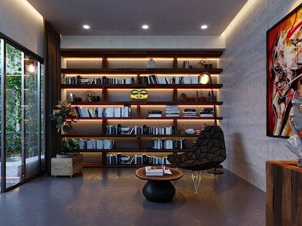 Nơi thư giãn gần vườn.