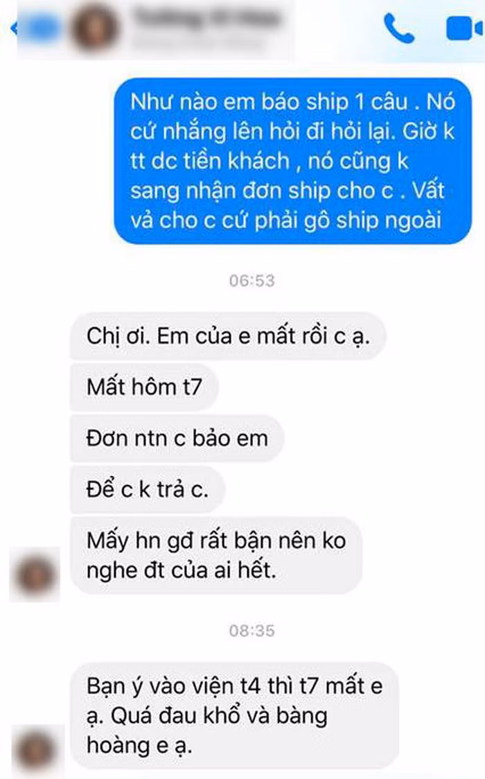 Chu shop nhan tin doi tien gap khach hang gia chet vi tai nan giao thong