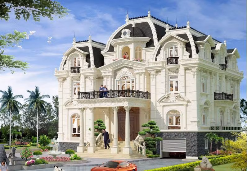 Khác với biệt thự tân cổ điển, biệt thự cổ điển mang trong mình lối kiến trúc vô cùng tinh tế và tỉ mỉ đến từng chi tiết. Những căn biệt thự có quy mô đồ sộ, bề thế với gam màu be trắng ngà cùng với các chi tiết hoa văn trang trí đẹp mắt và thể hiện sự kỳ công của người tạo ra nó.