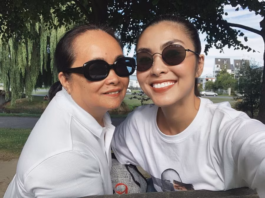 Tang Thanh Ha bat ngo khoe anh doi thuong voi me ruot