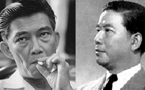 Ngô Đình Diệm (Phải) và Ngô Đình Nhu.