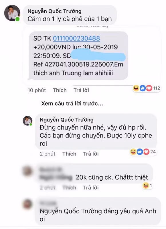 Fan nu lien tuc chuyen khoan de duoc di cafe cung Quoc Truong-Hinh-3