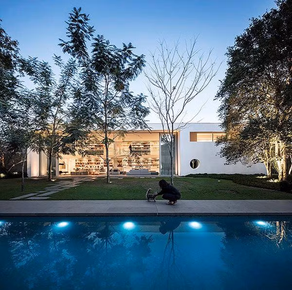 Hàng phiến đá lát trước mặt tiền nhà tạo sự khỏe khoắn, mạnh mẽ, thanh lịch.