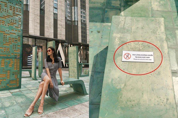 Cũng giống Bảo Thy hay Phạm Hương, "ngọc nữ" Tăng Thanh Hà cũng từng gây ngỡ ngàng khi ngồi không đúng nơi quy định. Cụ thể, khi đăng bức ảnh khoe đôi chân thon nuột, Hà Tăng bị dân mạng phát hiện hiện vị trí này có tấm bảng cấm ngồi. Đây được xem là sự cố hiếm hoi xảy đến với Hà Tăng, khiến "nàng Trúc" bị trừ điểm không đáng có.