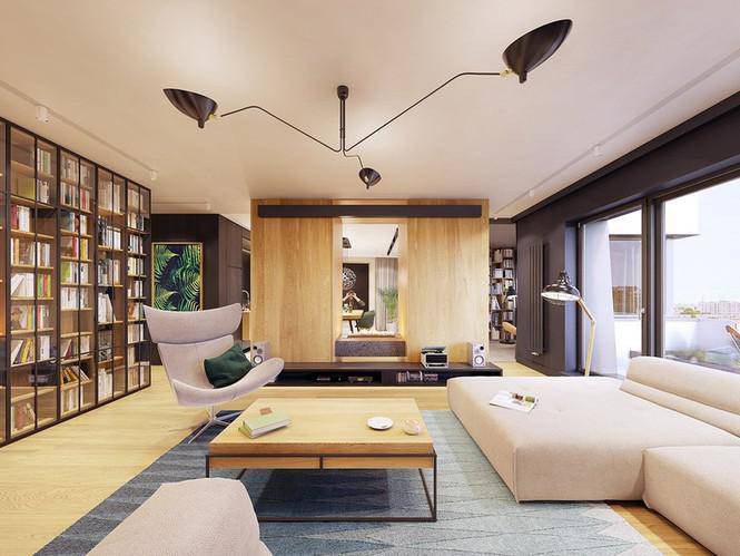 Không gian đọc sách cho cả gia đình.