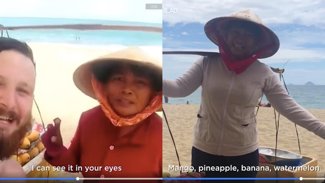 Co ban hang rong 'ban tieng Anh nhu gio' len fanpage nuoc ngoai