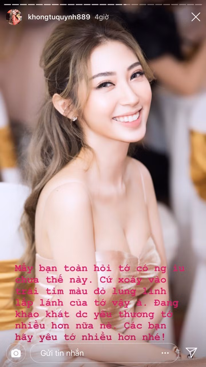 Khong Tu Quynh than van khi bi hoi qua nhieu ve nguoi yeu