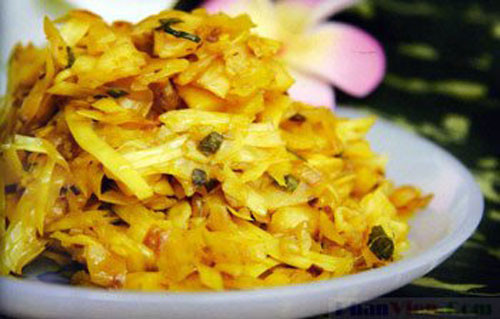 Món xơ mít xào chay ăn rất đưa cơm. Ảnh minh họa