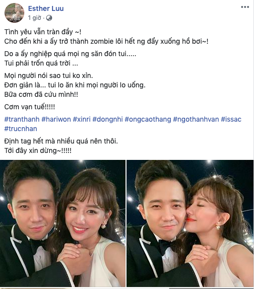 Hari Won bat ngo thong bao 