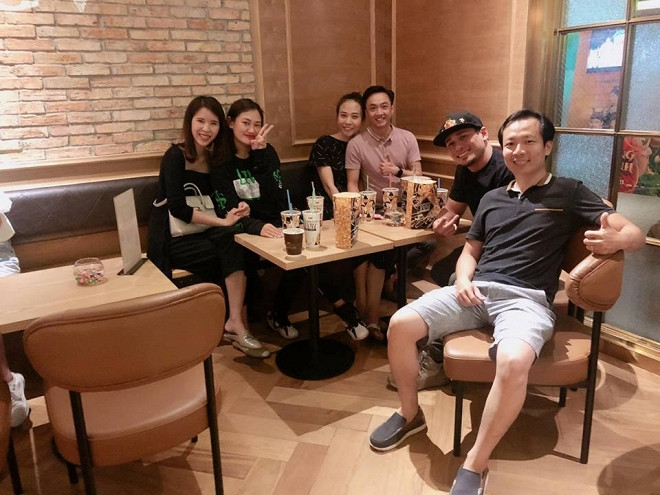 Cuong Do La va Dam Thu Trang khoe anh hanh phuc dip cuoi tuan