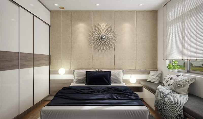 Tủ quần áo âm tường là cách làm khá hiệu quả dành cho những căn phòng có diện tích nhỏ.