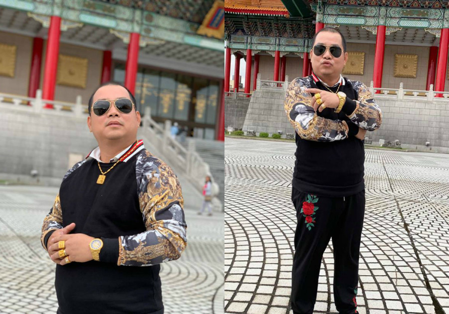 Chong Thuy Hanh gay choang khi deo vang day tay, dien do ho bao