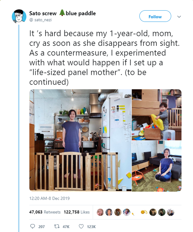 Con khoc mai khong nin moi khi me vang nha, bo lam dieu soc