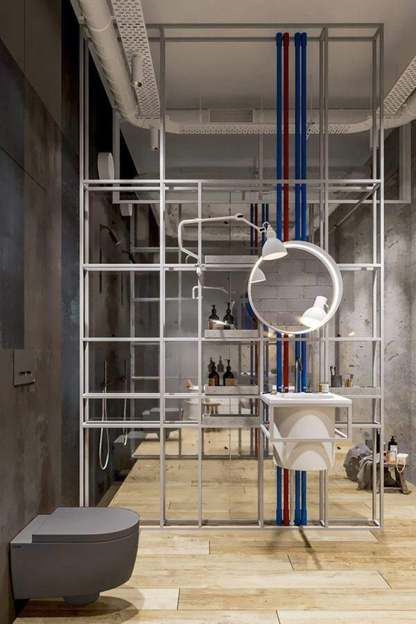 Nhà tắm hiện đại và phá cách.