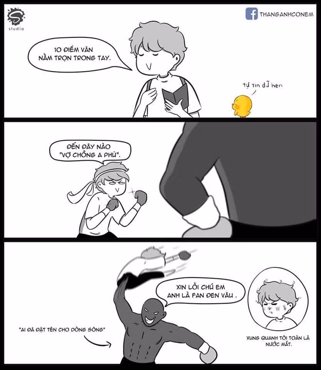 Trên mạng xã hội, cuộc chiến giữa hai MV Để Mị nói cho mà nghe và Hai triệu năm diễn ra căng thẳng. Trong ngày đầu tiên của kỳ thi THPT quốc gia 2019, Đen Vâu và Hoàng Thùy Linh là hai nhân vật bị gọi tên nhiều nhất. Ảnh: Thằng Anh Con Em.