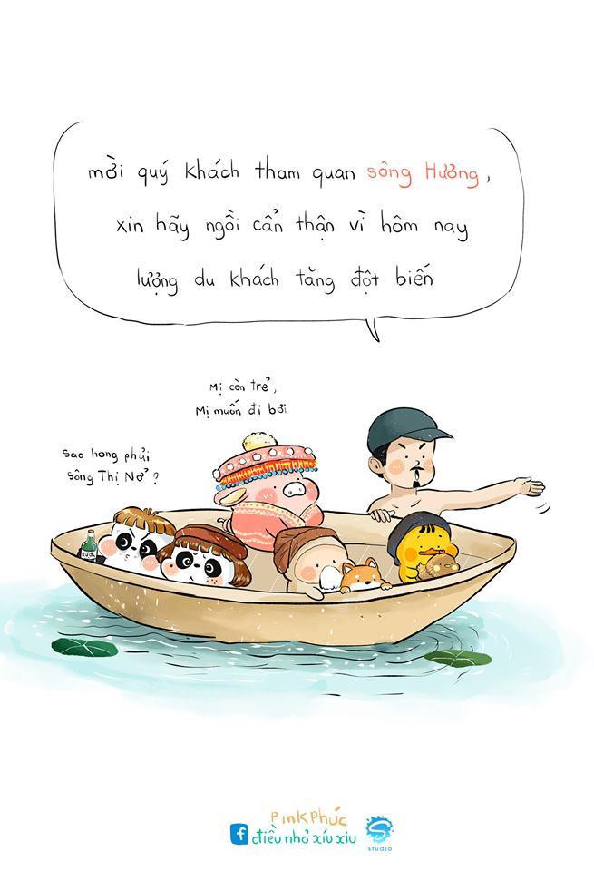 Một số bạn lại nói sông Hương sau môn thi Ngữ văn sáng 25/6 sẽ trở thành địa điểm thu hút khách du lịch. Ảnh: Điều nhỏ xíu xiu.