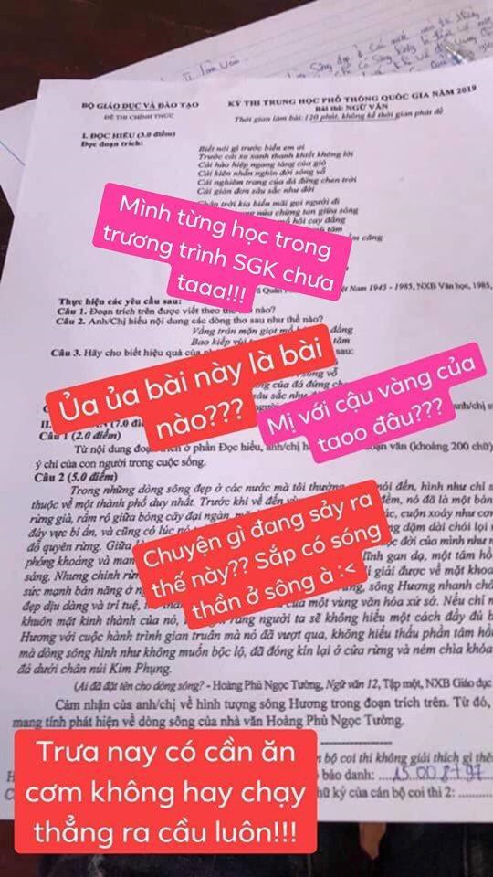 Dân mạng đồng loạt réo gọi Đen Vâu và phong anh là chuyên gia đoán đề. Một số người lại hài hước nói nói ca sĩ người Quảng Ninh mang lại nỗi buồn cho sĩ tử. Ảnh: Tùm lum chuyện.