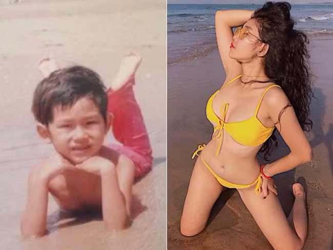 Khi lên 4 tuổi, cô nàng trông như một cậu nhóc với mái tóc ngắn ngủn, thân hình gầy gò. Nhưng năm 18 tuổi, cô đã "lột xác" trở thành thiếu nữ xinh đẹp và nóng bỏng.