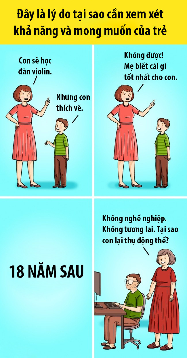 Đây là lý do tại sao cần xem xét khả năng và mong muốn của trẻ.