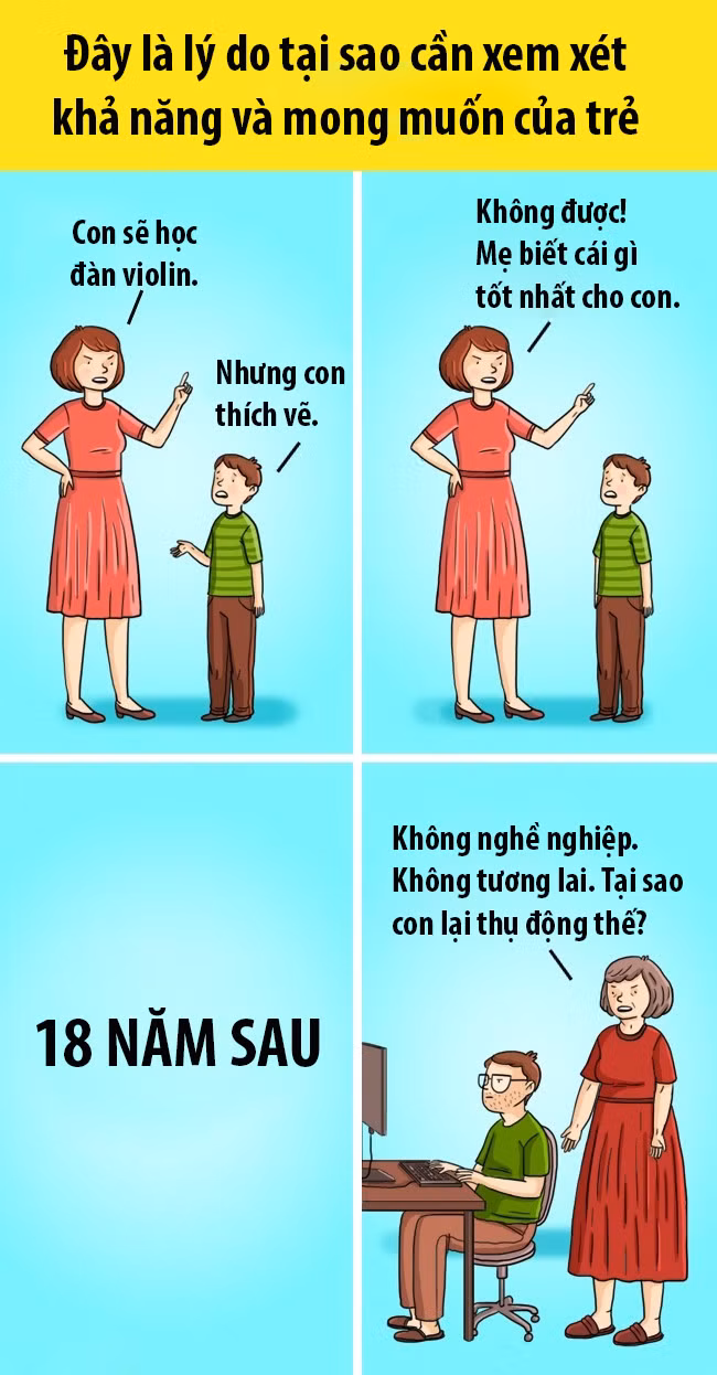 Đây là lý do tại sao cần xem xét khả năng và mong muốn của trẻ.