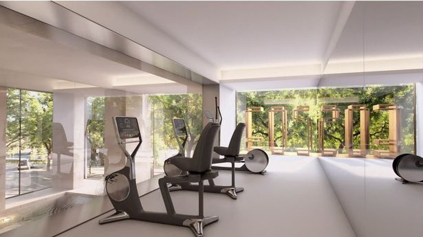 Đối với một cầu thủ chuyên nghiệp như Ronaldo, một phòng tập thể dục hiện đại với những trang thiết bị tối tân là một tiện ích không thể nào thiếu trong căn hộ.