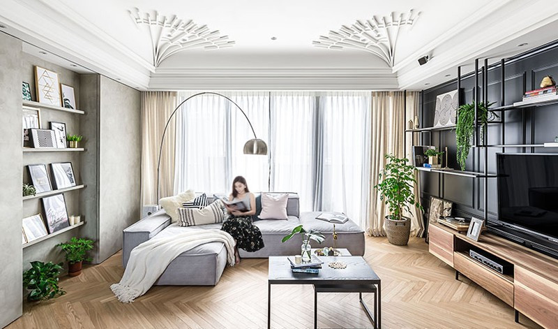 Ngo ngang vi gu trang tri nha cua cap doi moi cuoi