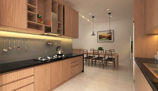 Khu bếp và ăn uống rộng rãi.