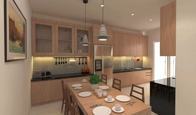 Mặt kính giúp gia chủ dễ lau dọn và vệ sinh hơn.