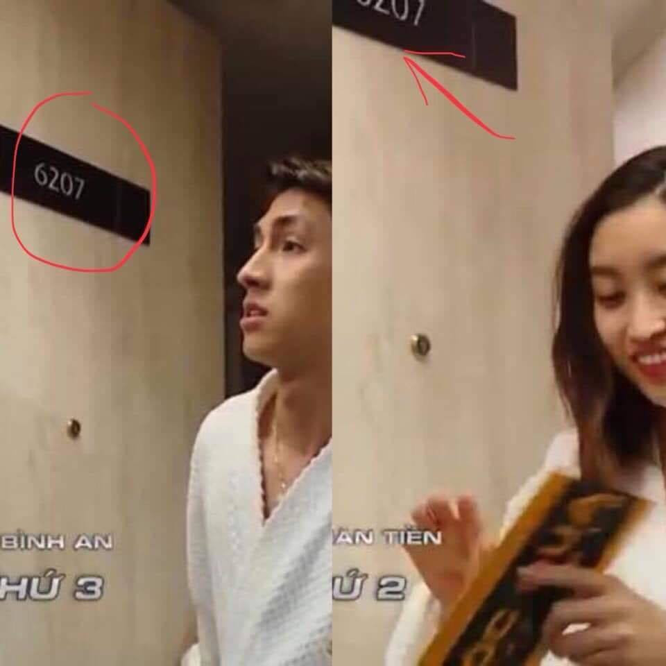 Cảnh quay nhận mật thư tại cửa phòng của Đỗ Mỹ Linh và Bình An gây hiểu lầm cho nhiều người xem.