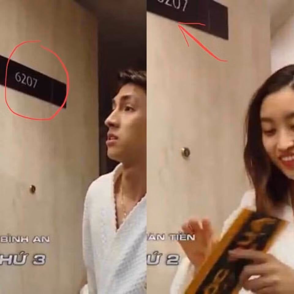 Cảnh quay nhận mật thư tại cửa phòng của Đỗ Mỹ Linh và Bình An gây hiểu lầm cho nhiều người xem.