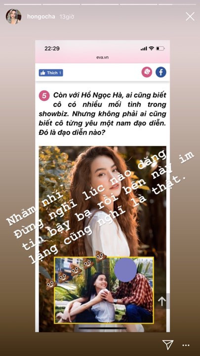 Thuc hu cau chuyen tinh ai giua Ha Ho va dao dien noi tieng